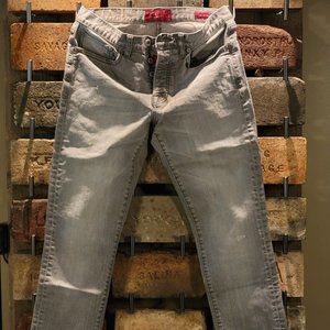 Lucky Brand Grey 121 Heritage Slim Button Fly Jean